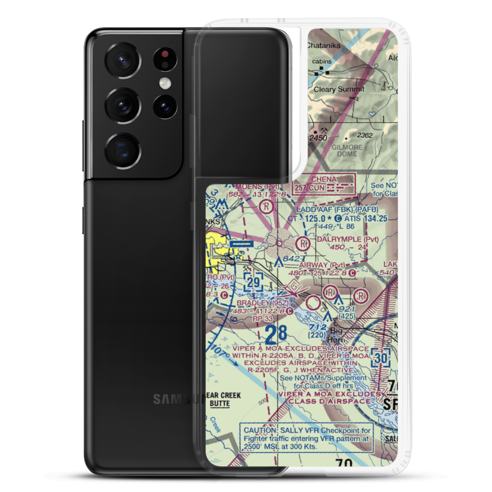 Dalrymple's Airport (31AK) VFR Sectional Samsung Case Samsung Galaxy S21 Ultra model shown