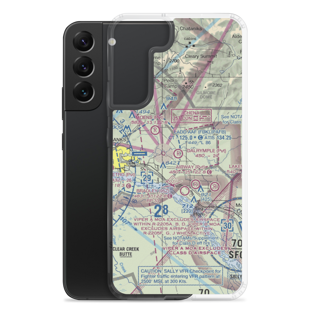 Dalrymple's Airport (31AK) VFR Sectional Samsung Case Samsung Galaxy S22 Plus model shown