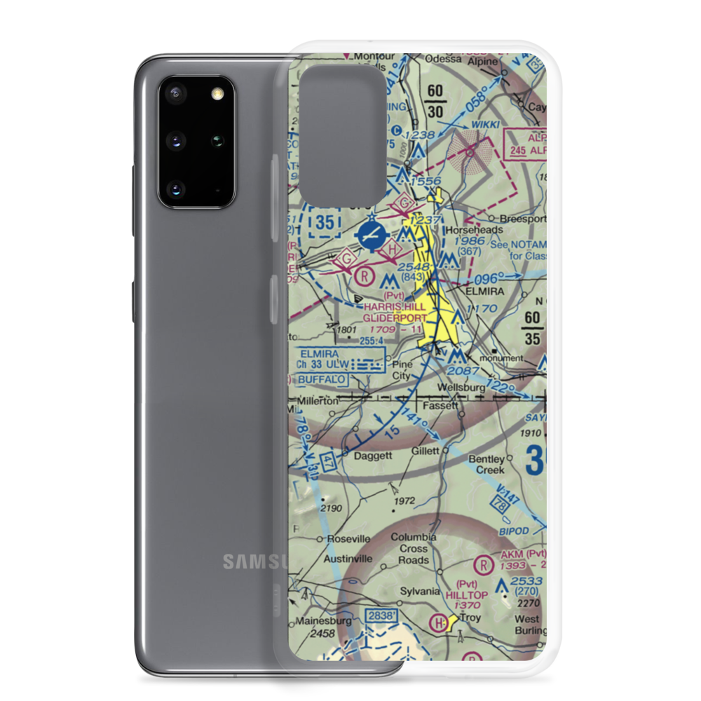 Dalrymples Airport (NK47) VFR Sectional Samsung Case Samsung Galaxy S20 Plus model shown