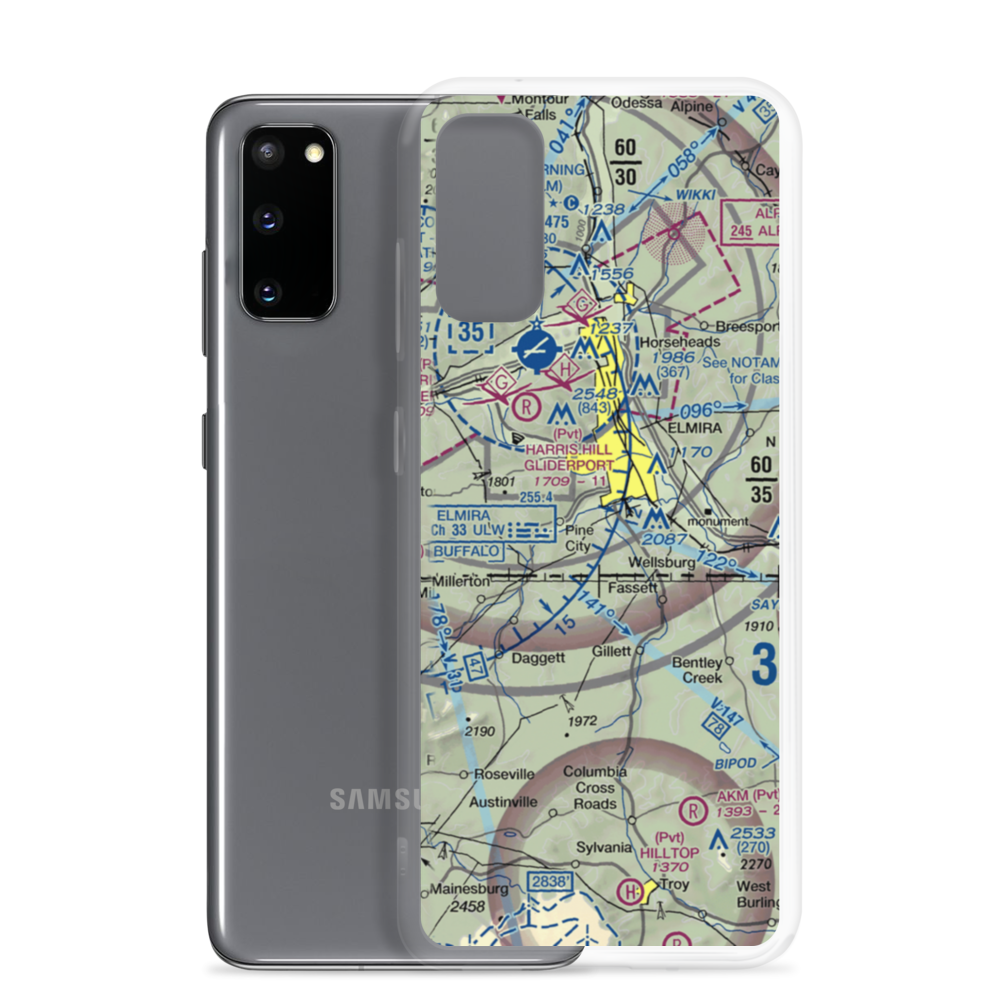 Dalrymples Airport (NK47) VFR Sectional Samsung Case Samsung Galaxy S20 model shown
