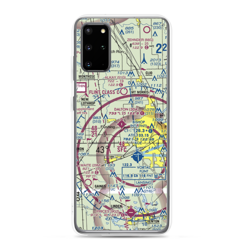 Dalton Airport (3DA) VFR Sectional Samsung Case Samsung Galaxy S20 Plus model shown