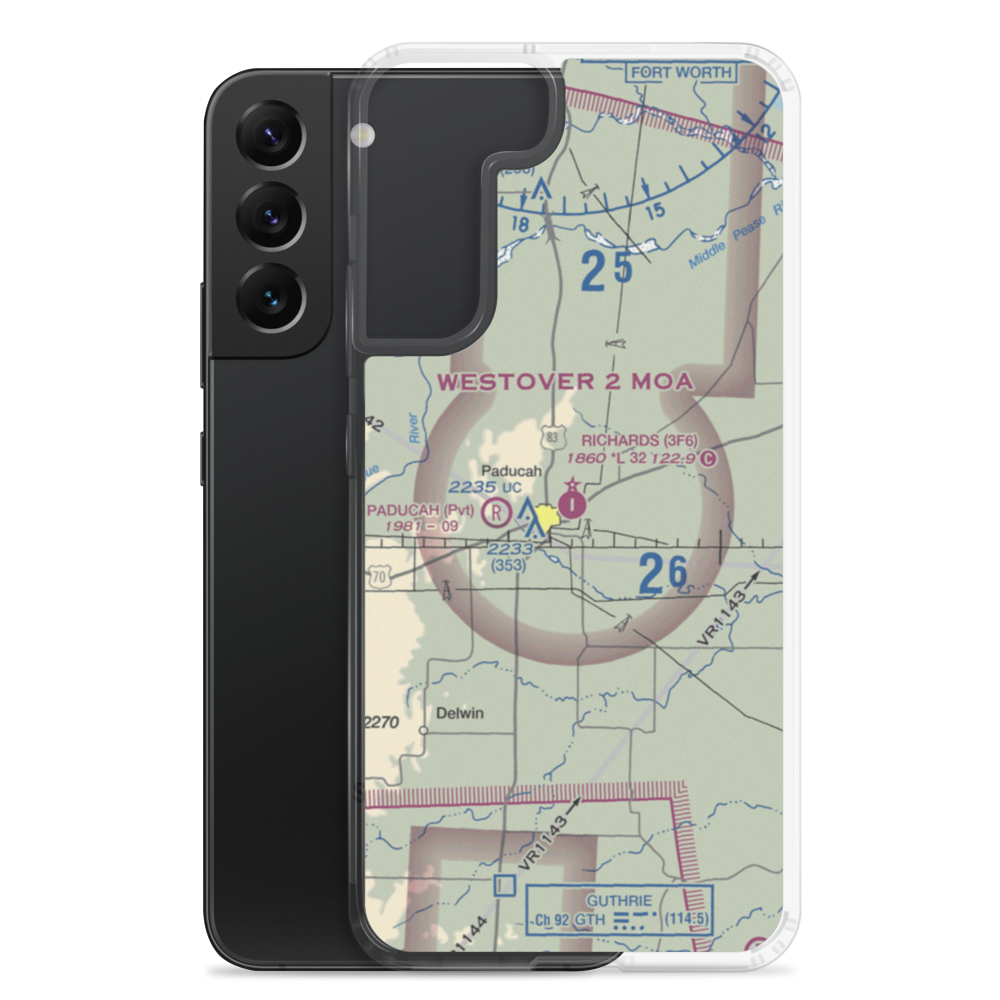 Dan E Richards Municipal Airport (3F6) VFR Sectional Samsung Case Samsung Galaxy S22 Plus model shown