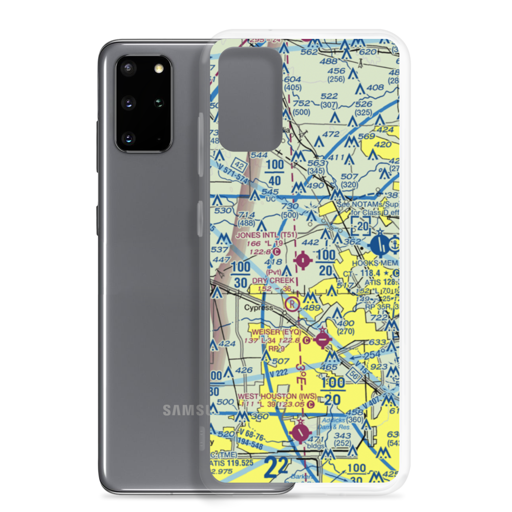 Dan Jones International Airport (T51) VFR Sectional Samsung Case Samsung Galaxy S20 Plus model shown