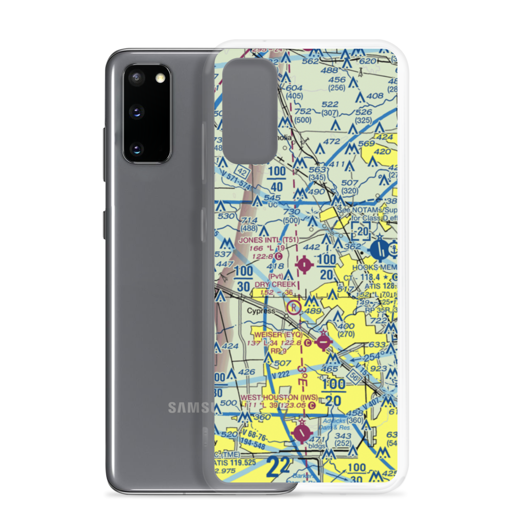 Dan Jones International Airport (T51) VFR Sectional Samsung Case Samsung Galaxy S20 model shown
