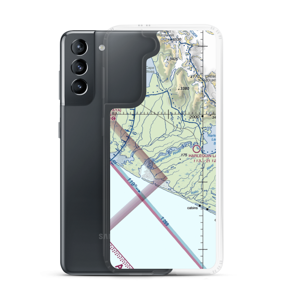 Dangerous River Airport (A70) VFR Sectional Samsung Case Samsung Galaxy S21 model shown