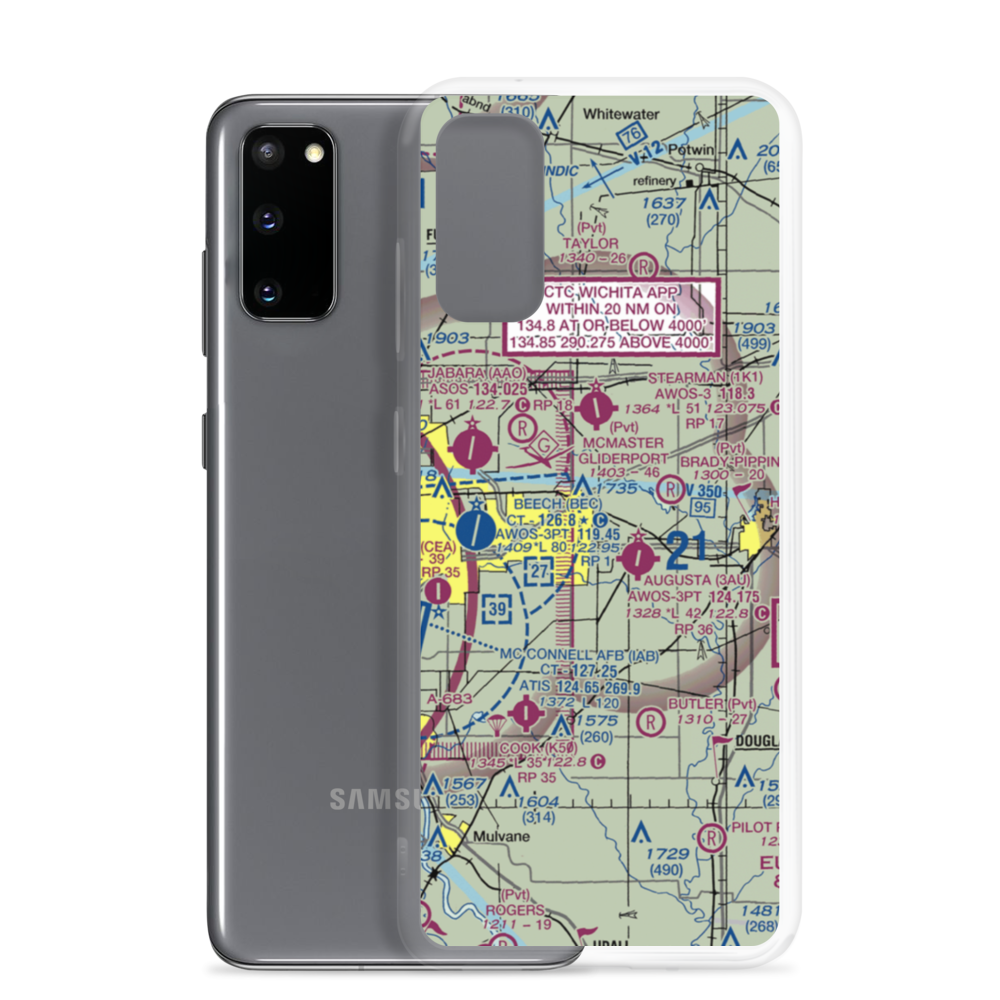 Daniel's Landing Airport (13KS) VFR Sectional Samsung Case Samsung Galaxy S20 model shown