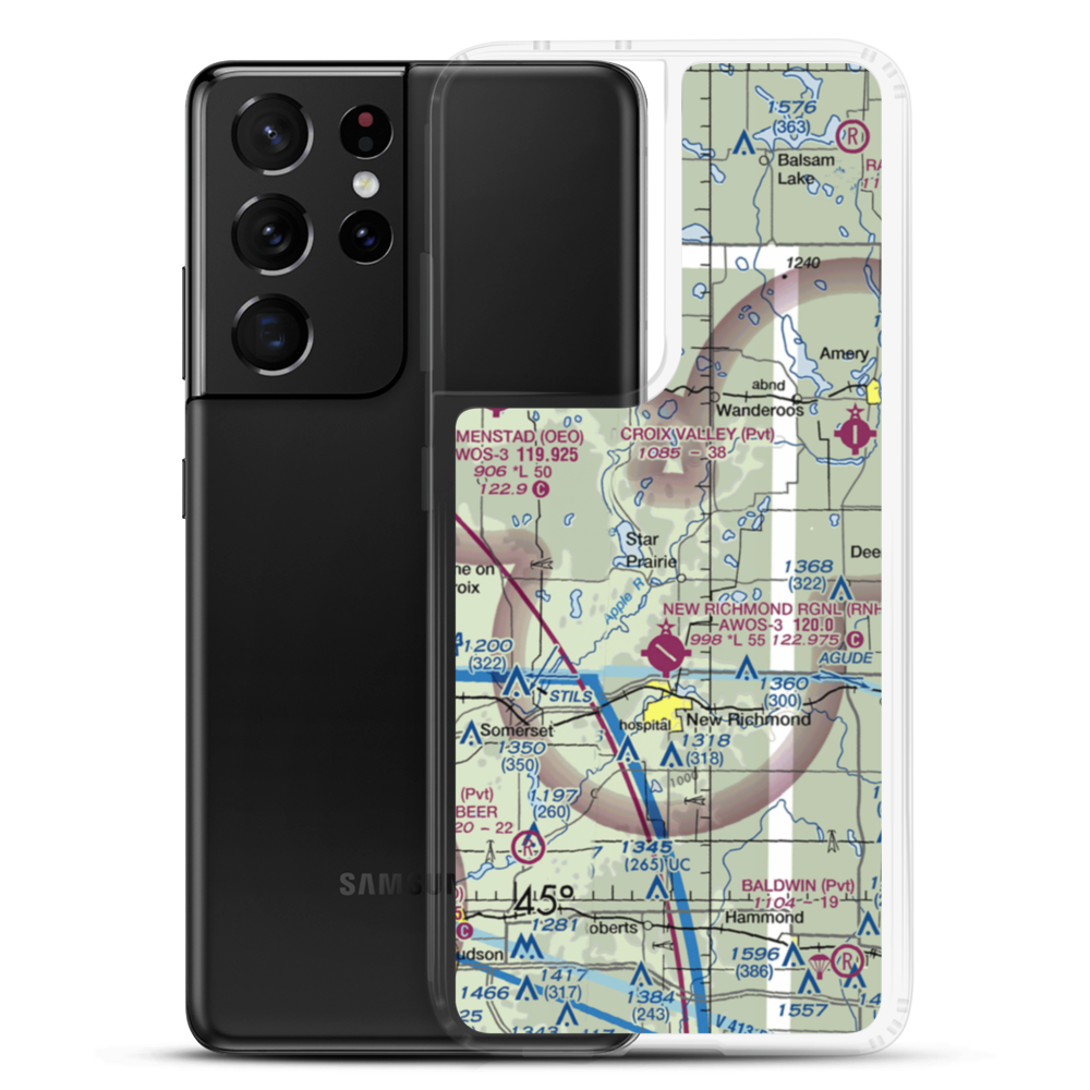 Danielson Field Airport (1WN3) VFR Sectional Samsung Case Samsung Galaxy S21 Ultra model shown