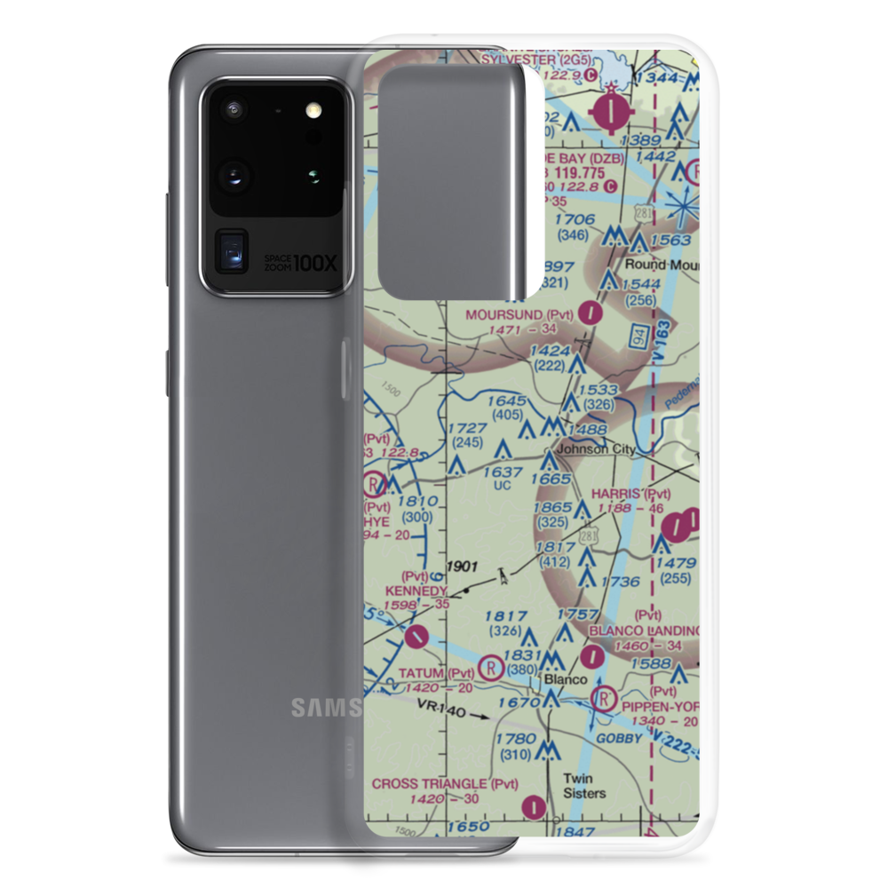 Danz Ranch Airport (XA02) VFR Sectional Samsung Case Samsung Galaxy S20 Ultra model shown