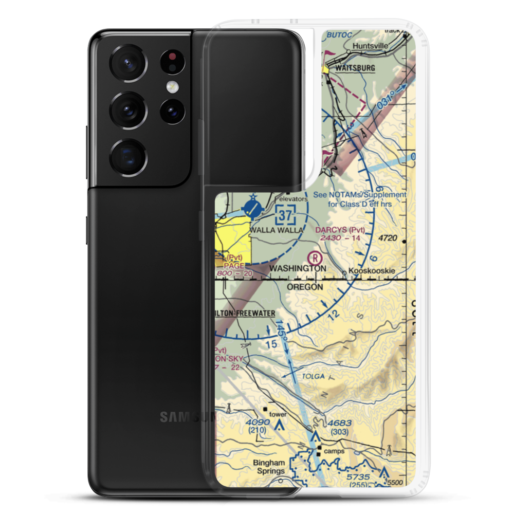 Darcy's Air Strip (83WA) VFR Sectional Samsung Case Samsung Galaxy S21 Ultra model shown