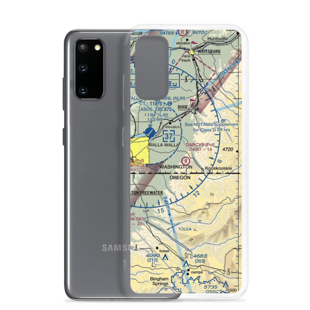 Darcy's Air Strip (83WA) VFR Sectional Samsung Case Samsung Galaxy S20 model shown