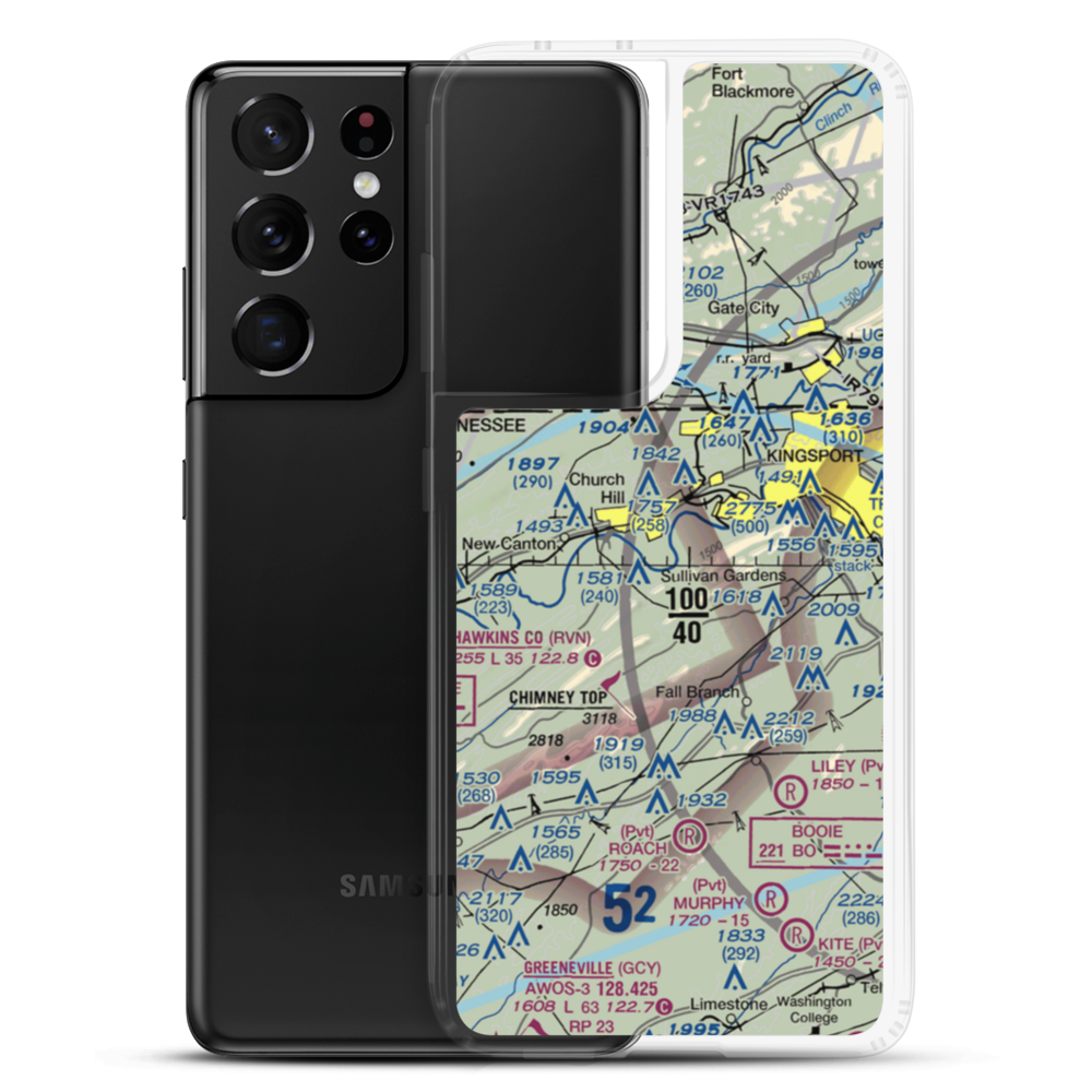 Darnell's Field (77TN) VFR Sectional Samsung Case Samsung Galaxy S21 Ultra model shown