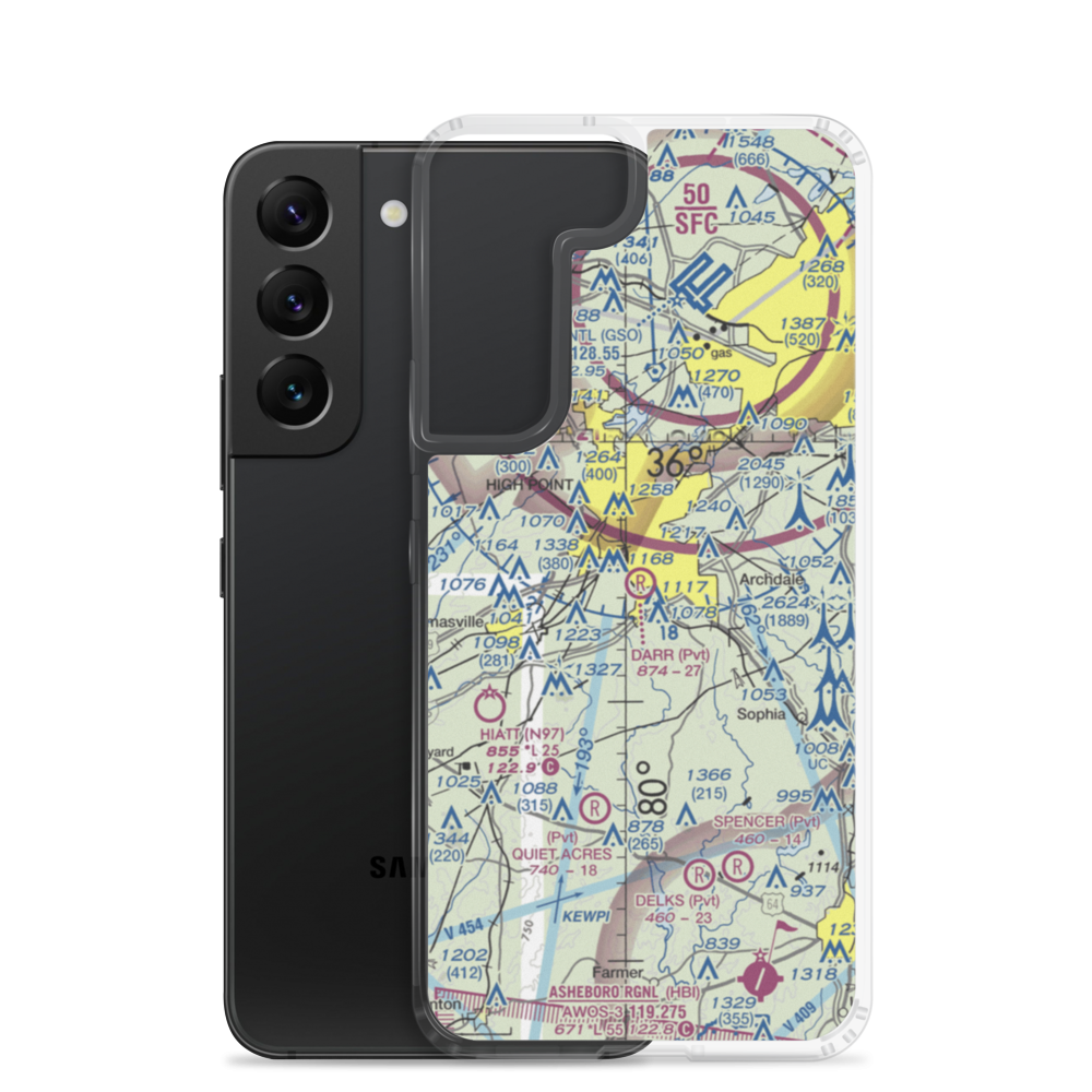 Darr Field (NC03) VFR Sectional Samsung Case Samsung Galaxy S22 model shown