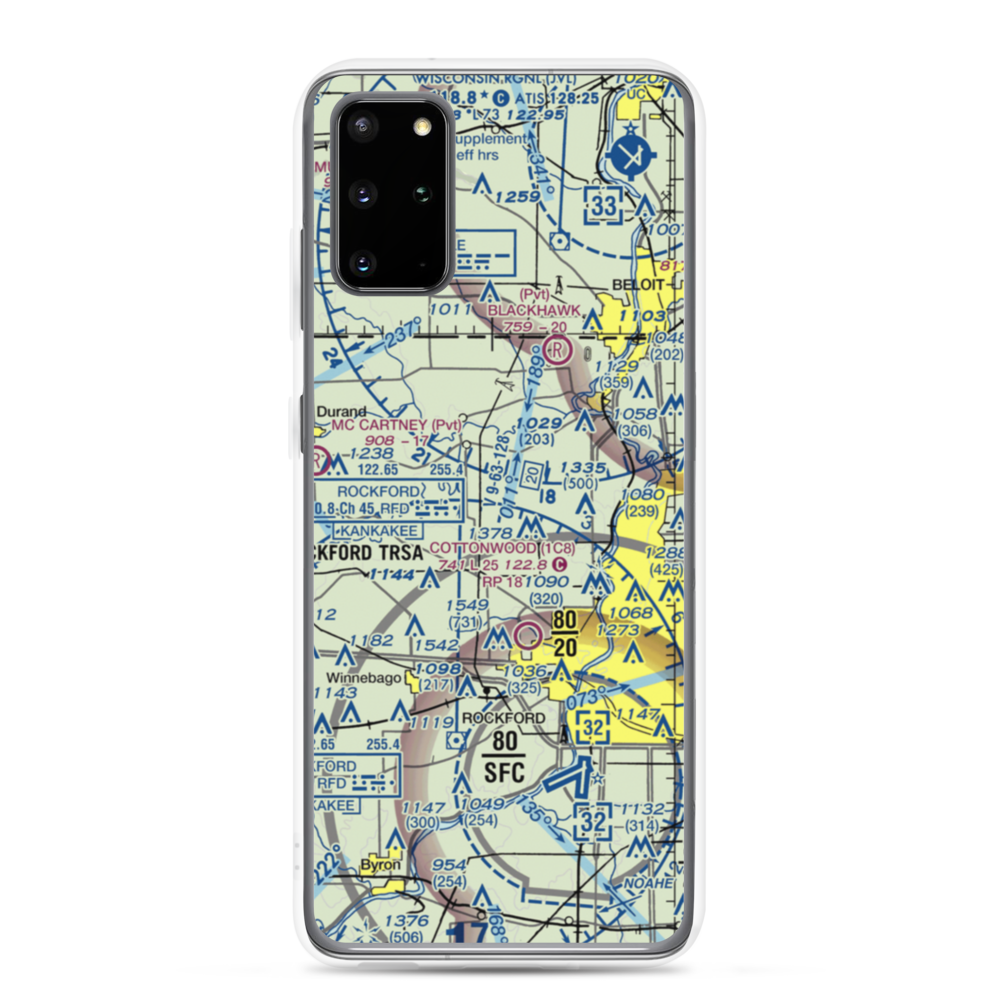 Darrington Airport (LL80) VFR Sectional Samsung Case Samsung Galaxy S20 Plus model shown