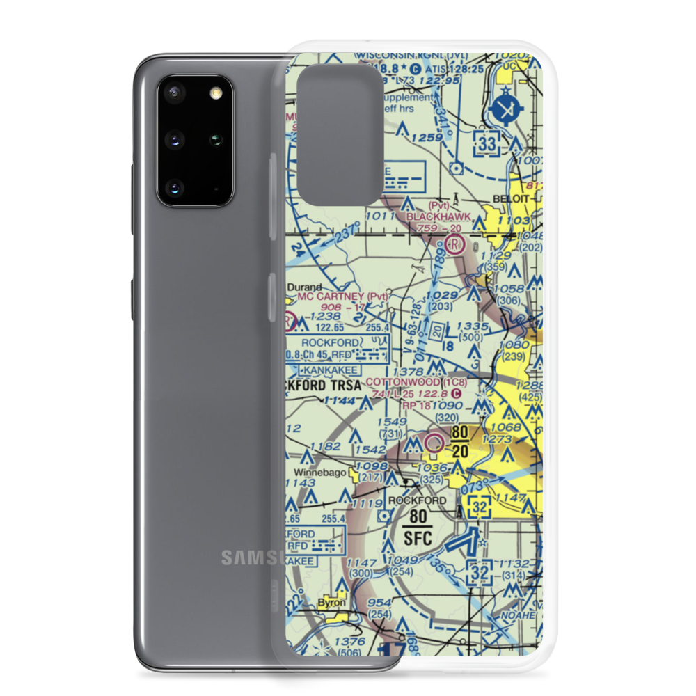 Darrington Airport (LL80) VFR Sectional Samsung Case Samsung Galaxy S20 Plus model shown