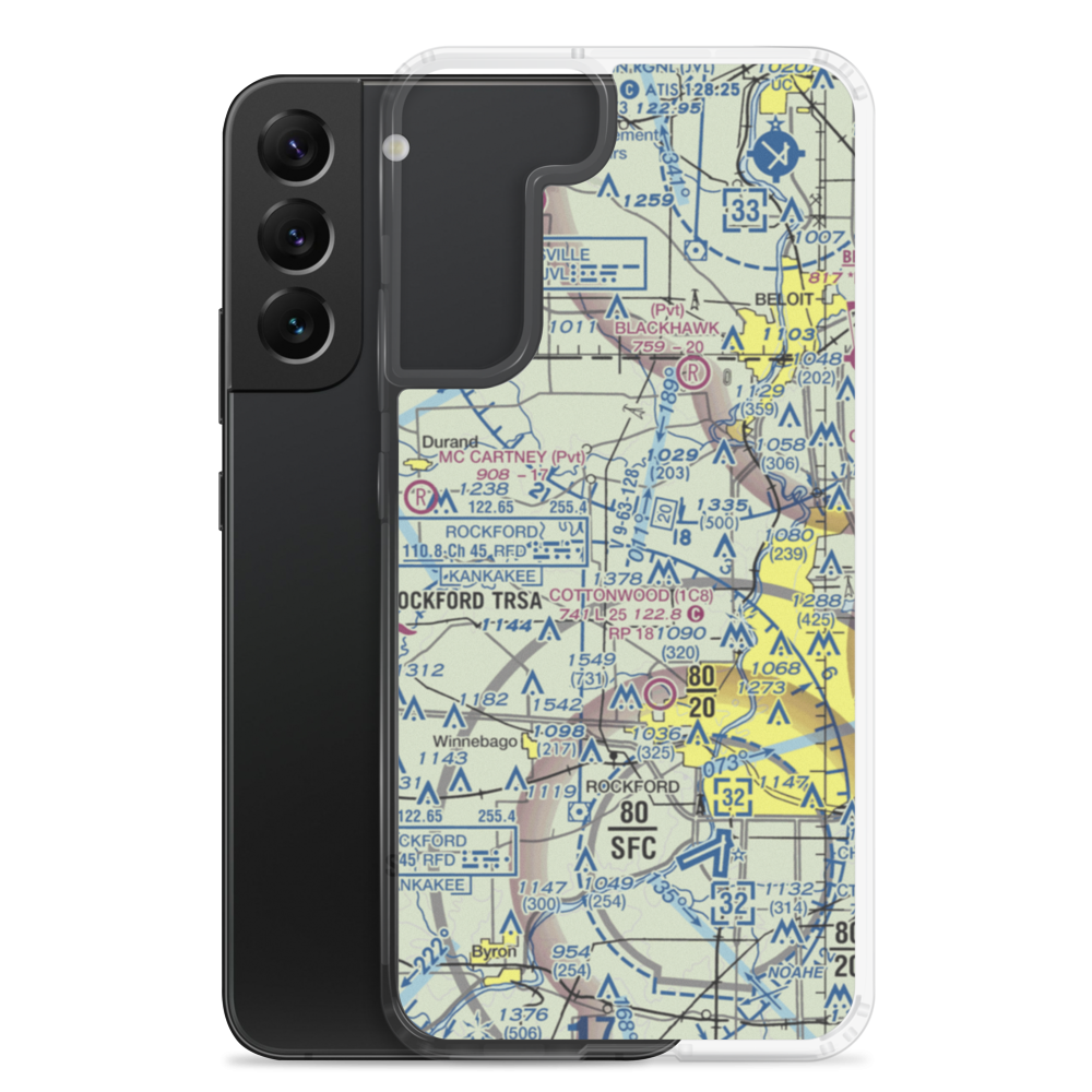 Darrington Airport (LL80) VFR Sectional Samsung Case Samsung Galaxy S22 Plus model shown