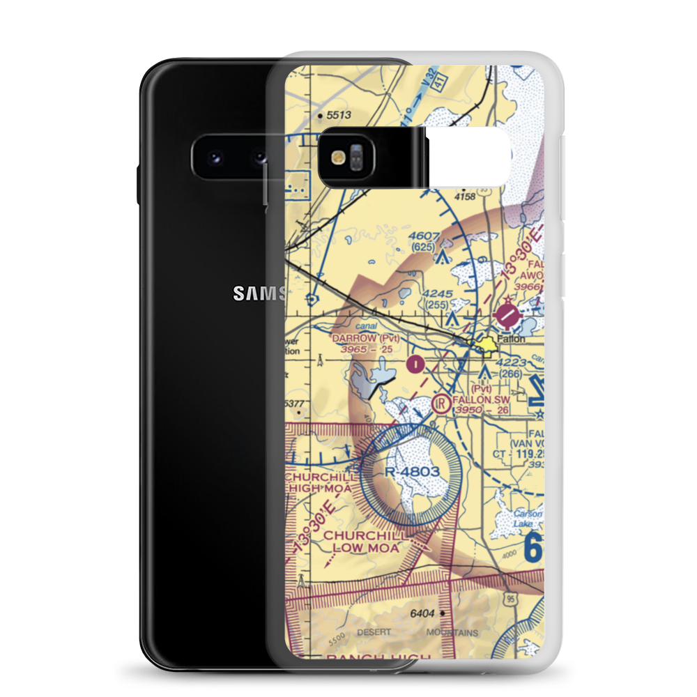 Darrow Field (26NV) VFR Sectional Samsung Case Samsung Galaxy S10 model shown