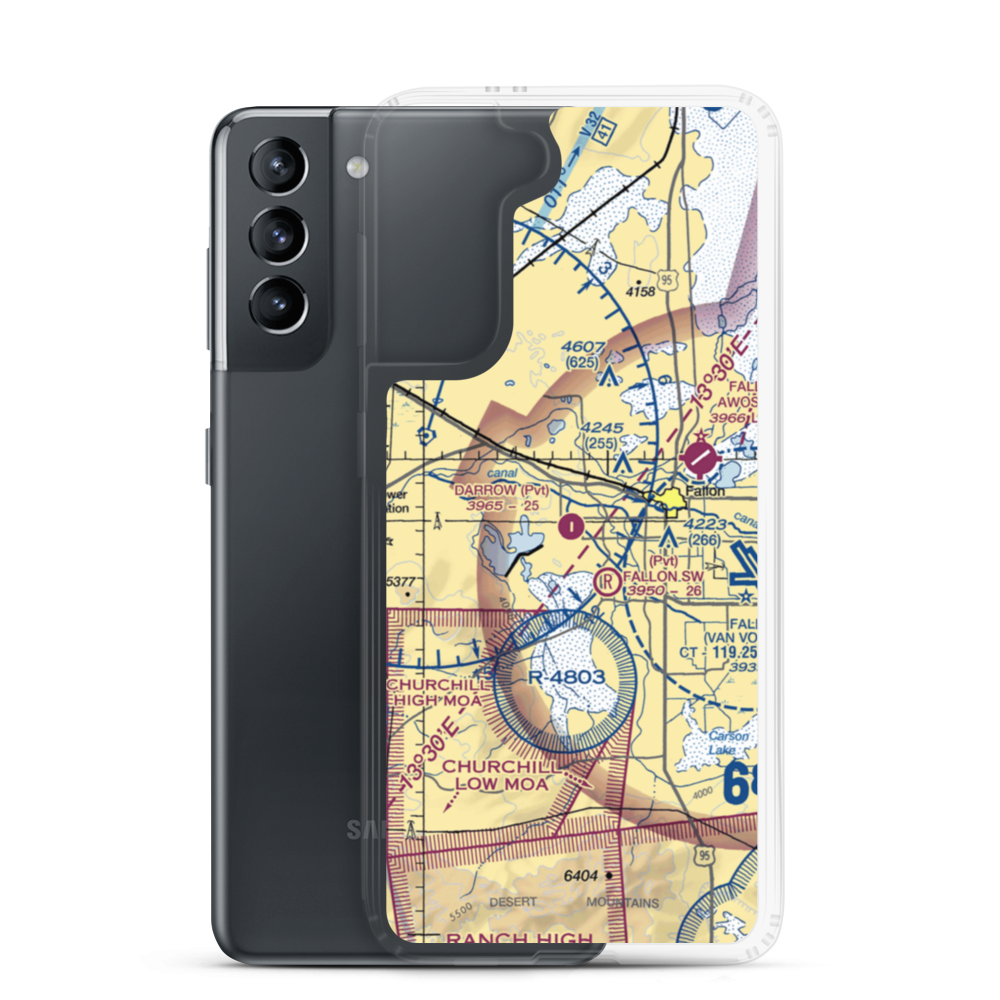 Darrow Field (26NV) VFR Sectional Samsung Case Samsung Galaxy S21 model shown