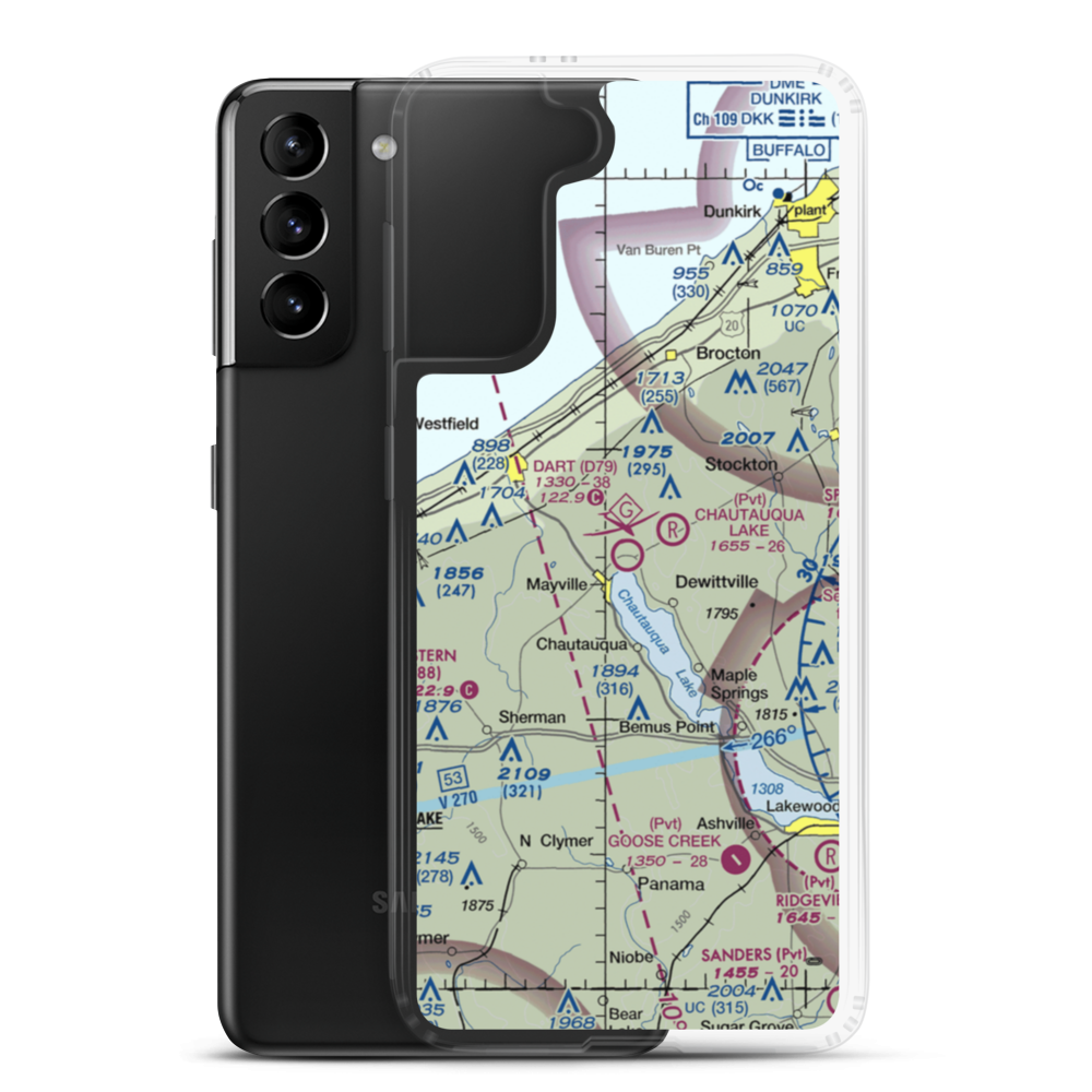 Dart Airport (D79) VFR Sectional Samsung Case Samsung Galaxy S21 Plus model shown