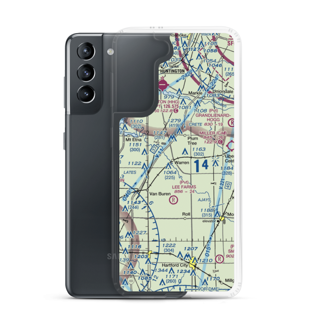 Daugherty Field (II75) VFR Sectional Samsung Case Samsung Galaxy S21 model shown