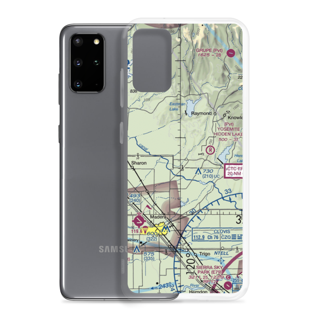 Daulton Airport (77CA) VFR Sectional Samsung Case Samsung Galaxy S20 Plus model shown