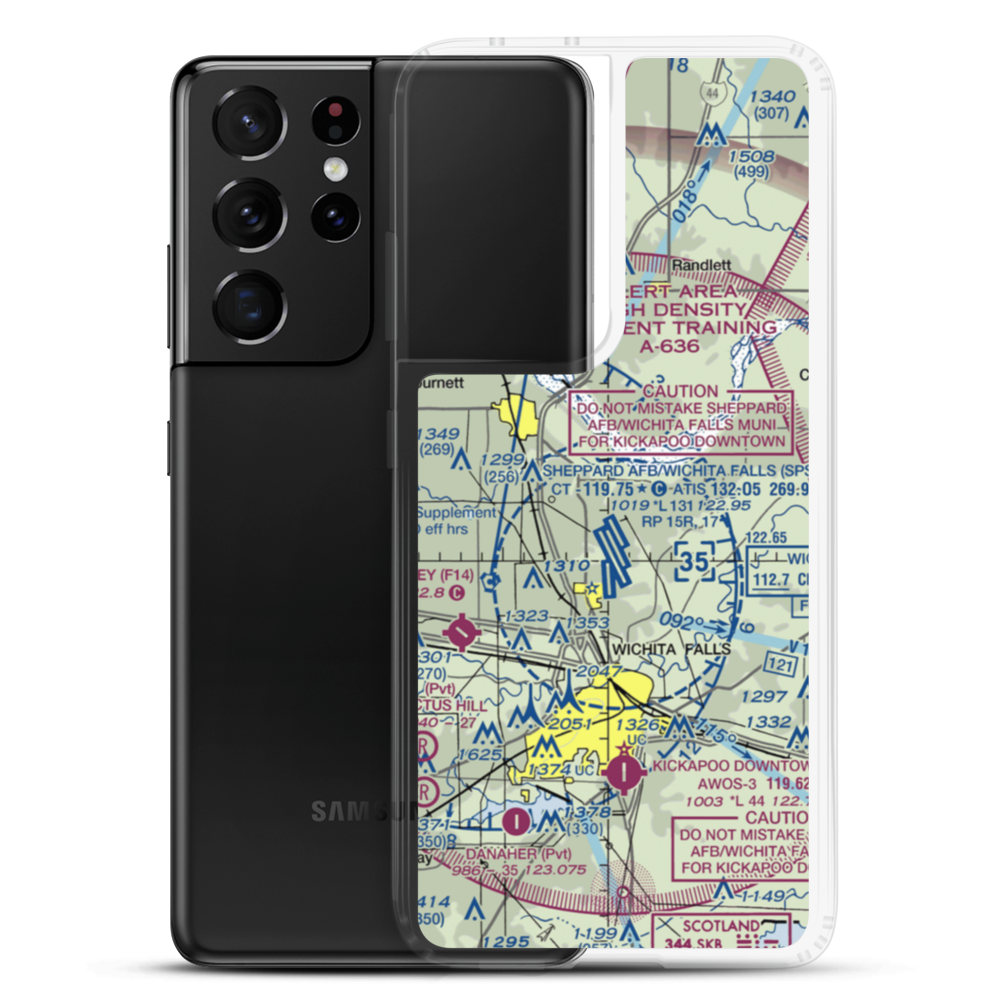 Dave Eby Field (4XA5) VFR Sectional Samsung Case Samsung Galaxy S21 Ultra model shown