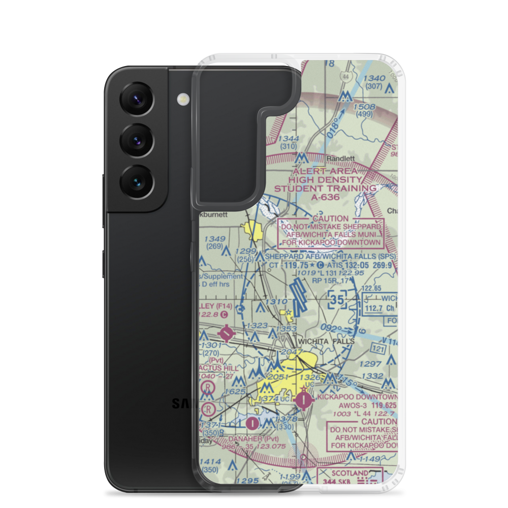 Dave Eby Field (4XA5) VFR Sectional Samsung Case Samsung Galaxy S22 model shown