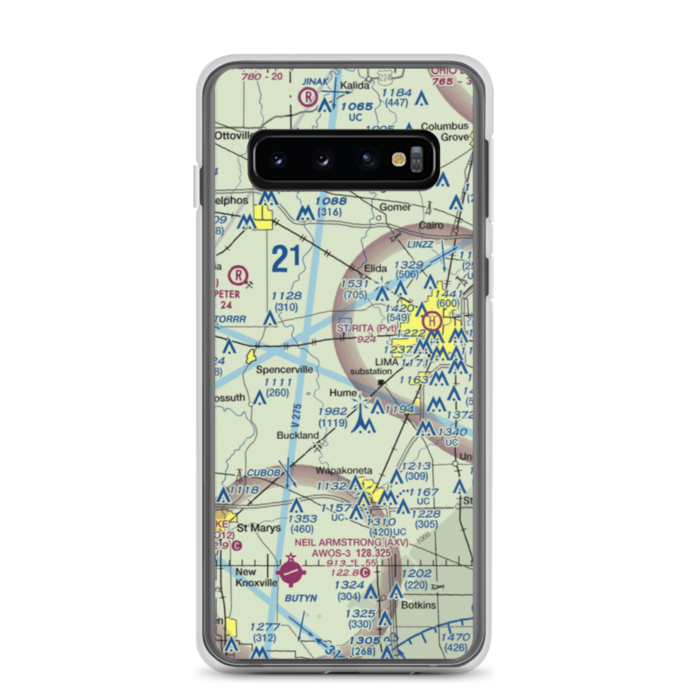 Dave Rice Ultralightport (OH91) VFR Sectional Samsung Case Samsung Galaxy S10 model shown