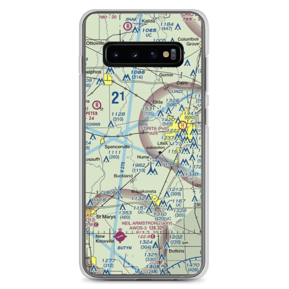 Dave Rice Ultralightport (OH91) VFR Sectional Samsung Case Samsung Galaxy S10+ model shown