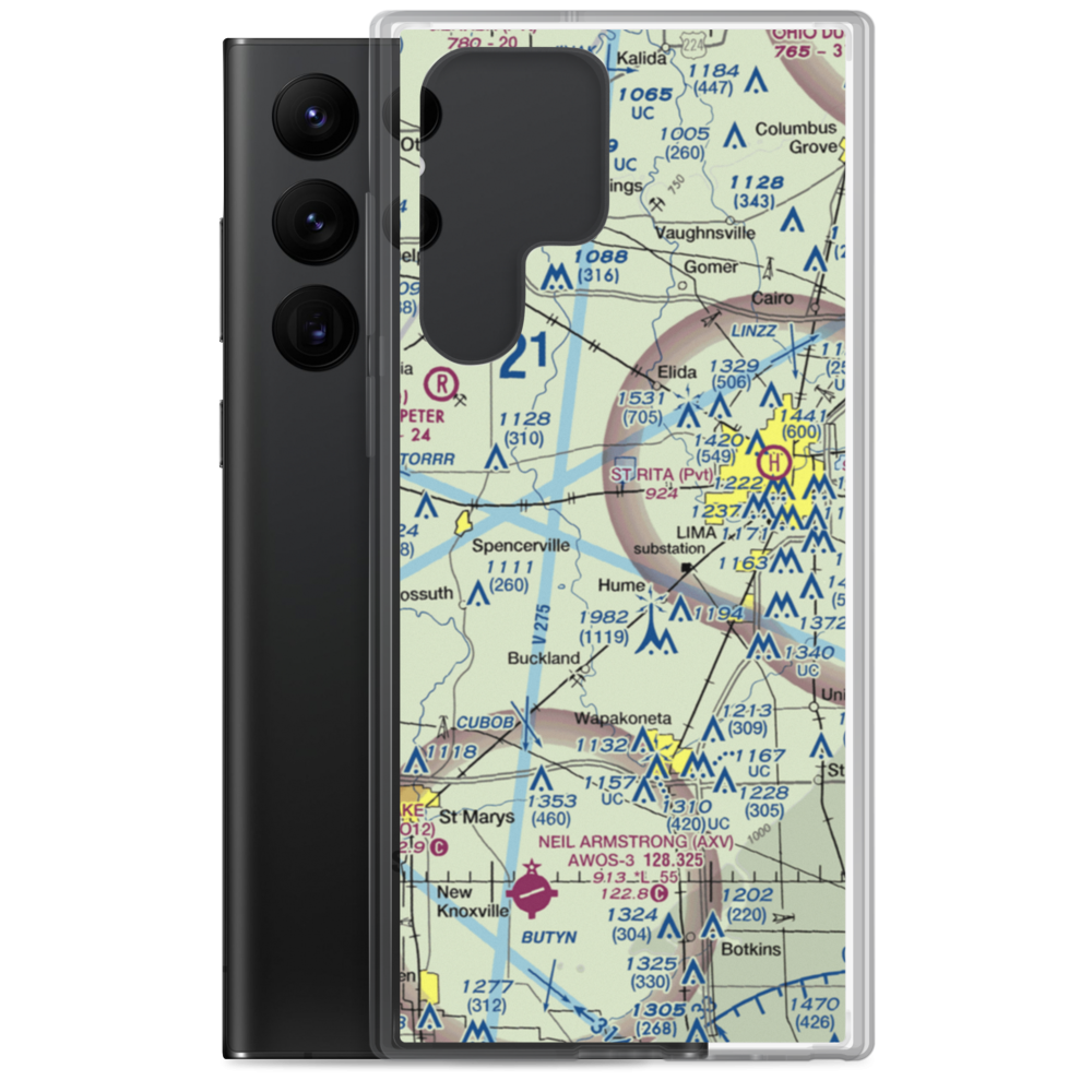 Dave Rice Ultralightport (OH91) VFR Sectional Samsung Case Samsung Galaxy S22 Ultra model shown