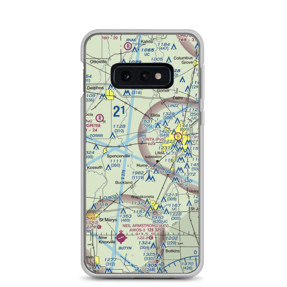 Dave Rice Ultralightport (OH91) VFR Sectional Samsung Case Samsung Galaxy S10e model shown