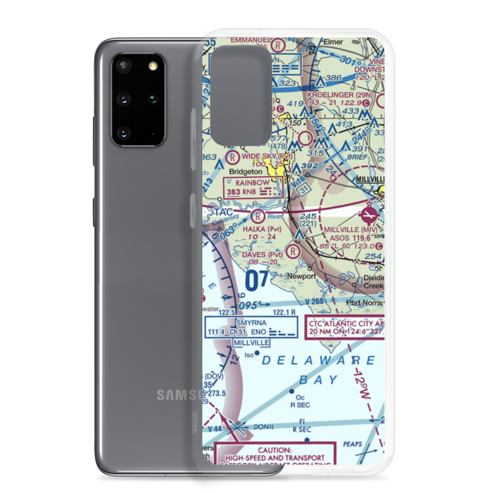 Dave's Aerodrome (7NJ9) VFR Sectional Samsung Case Samsung Galaxy S20 Plus model shown