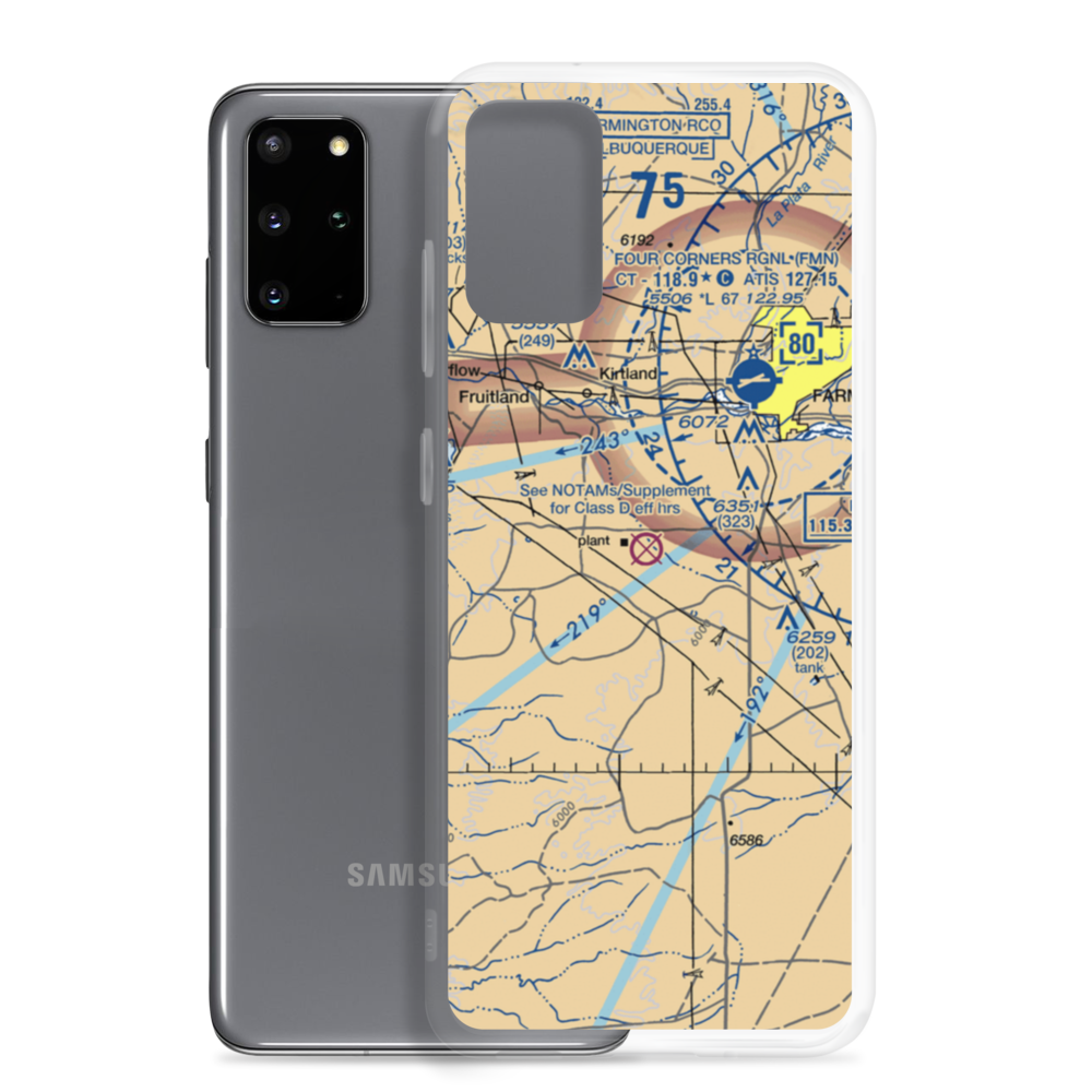 Davenport Airport (NM39) VFR Sectional Samsung Case Samsung Galaxy S20 Plus model shown