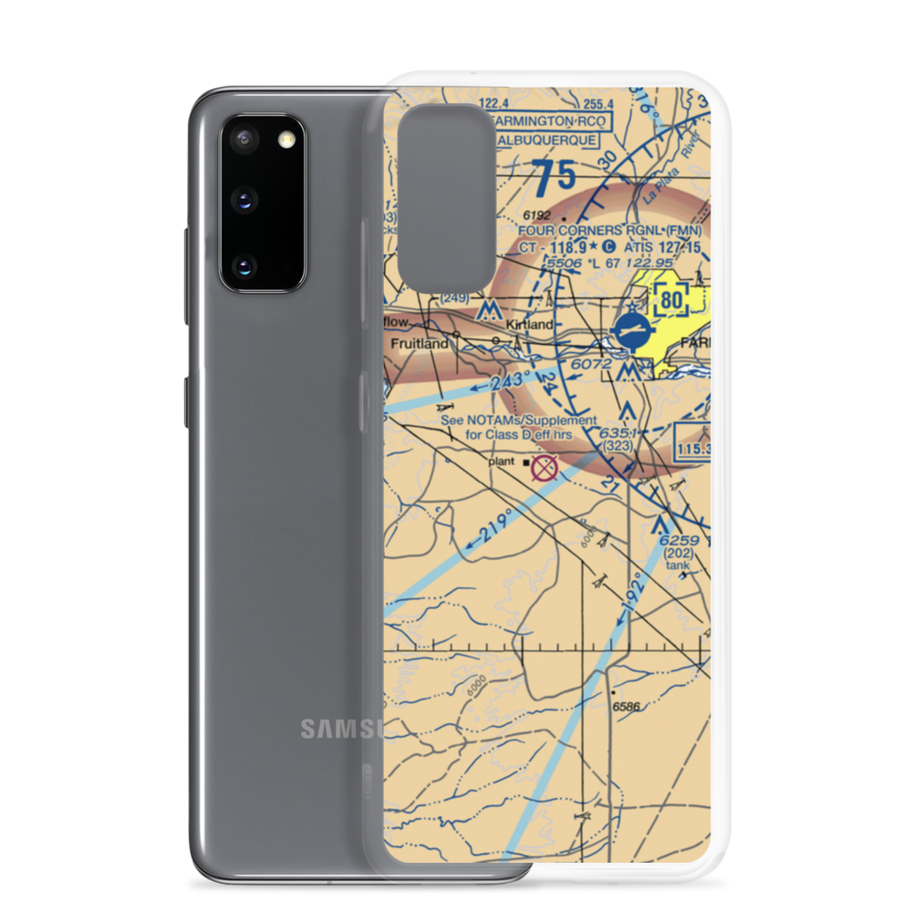 Davenport Airport (NM39) VFR Sectional Samsung Case Samsung Galaxy S20 model shown