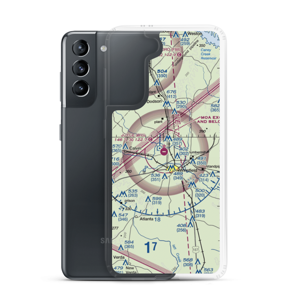 David G Joyce Airport (0R5) VFR Sectional Samsung Case Samsung Galaxy S21 model shown