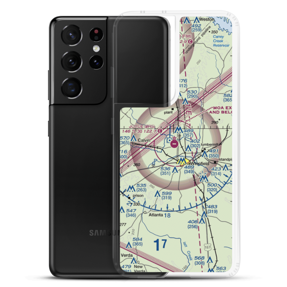 David G Joyce Airport (0R5) VFR Sectional Samsung Case Samsung Galaxy S21 Ultra model shown