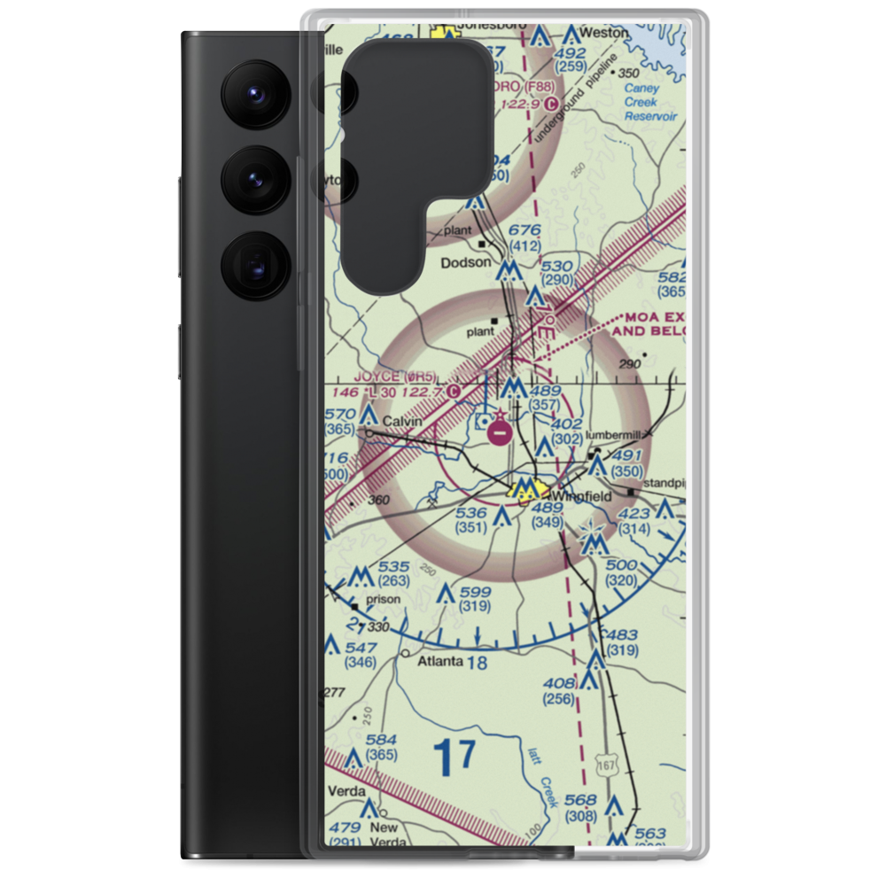 David G Joyce Airport (0R5) VFR Sectional Samsung Case Samsung Galaxy S22 Ultra model shown