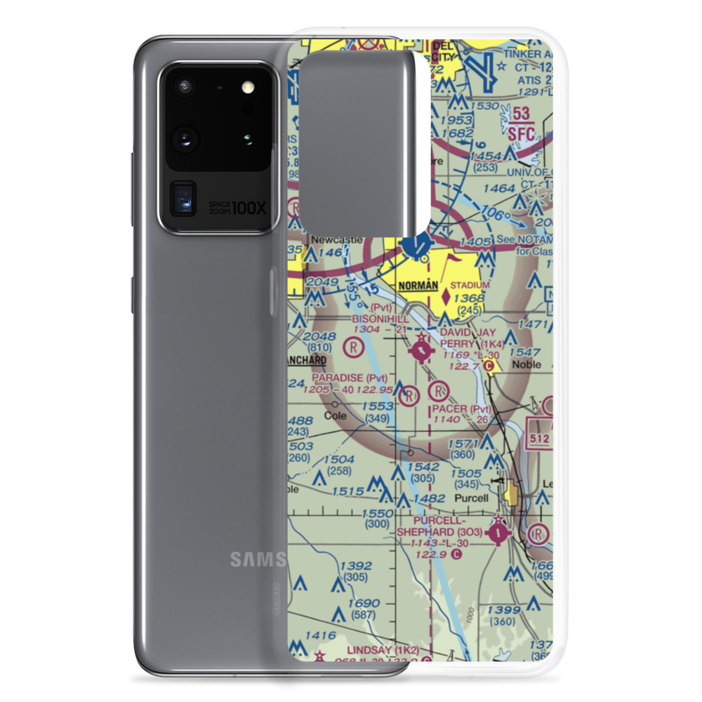 David Jay Perry Airport (1K4) VFR Sectional Samsung Case Samsung Galaxy S20 Ultra model shown