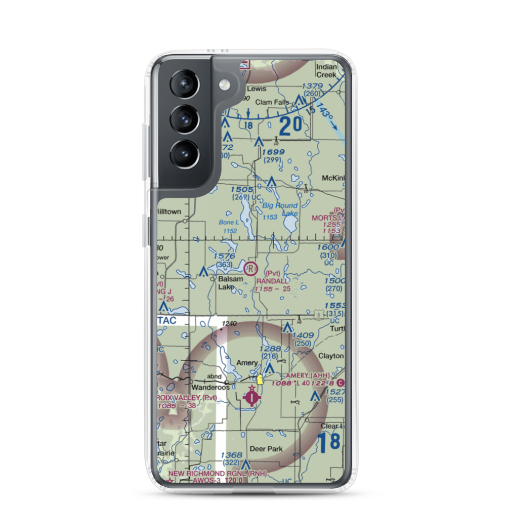 David Randall Airport (4WN5) VFR Sectional Samsung Case Samsung Galaxy S21 model shown