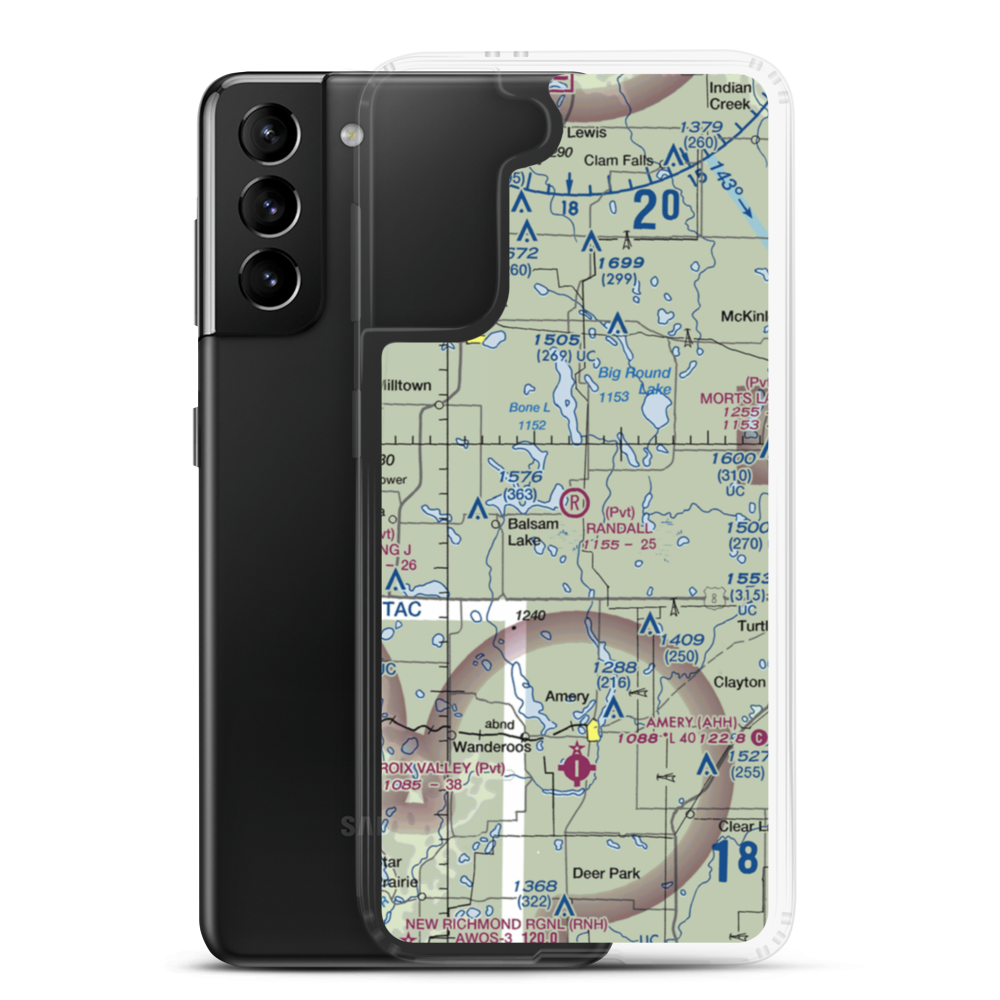 David Randall Airport (4WN5) VFR Sectional Samsung Case Samsung Galaxy S21 Plus model shown