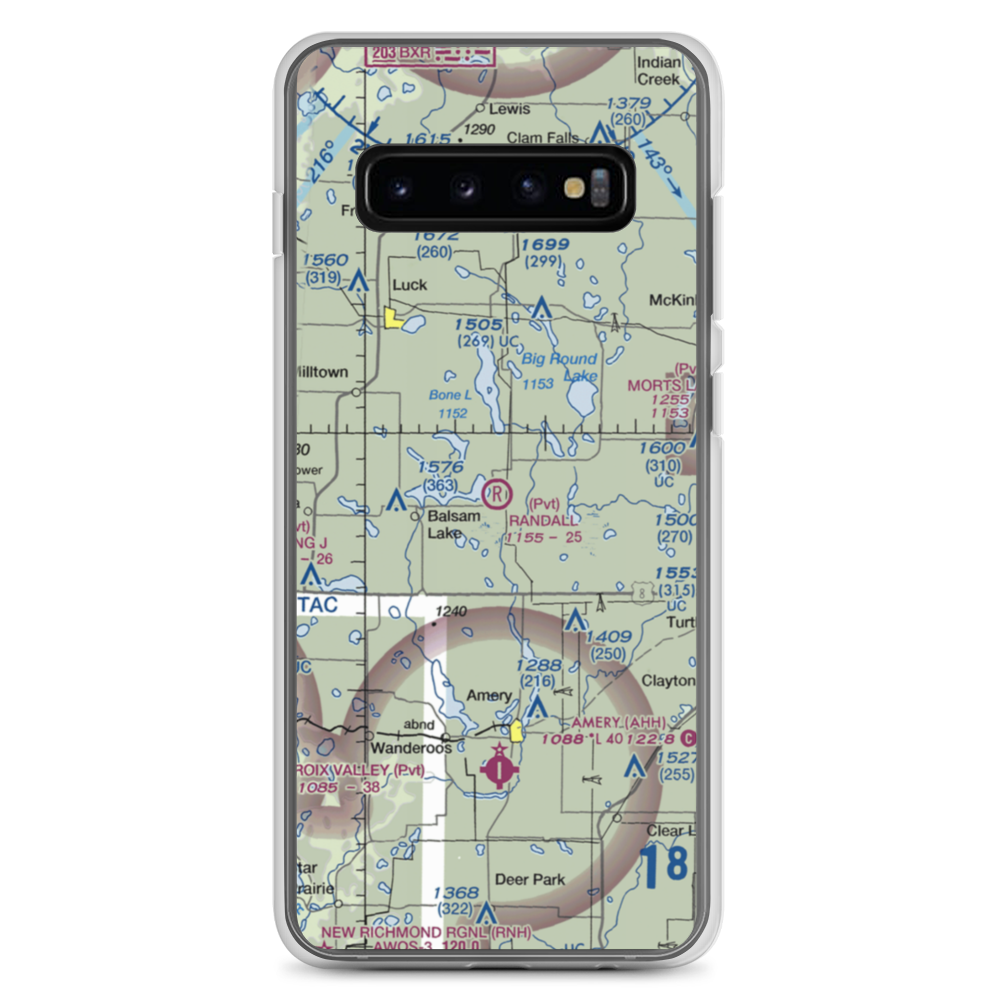 David Randall Airport (4WN5) VFR Sectional Samsung Case Samsung Galaxy S10+ model shown