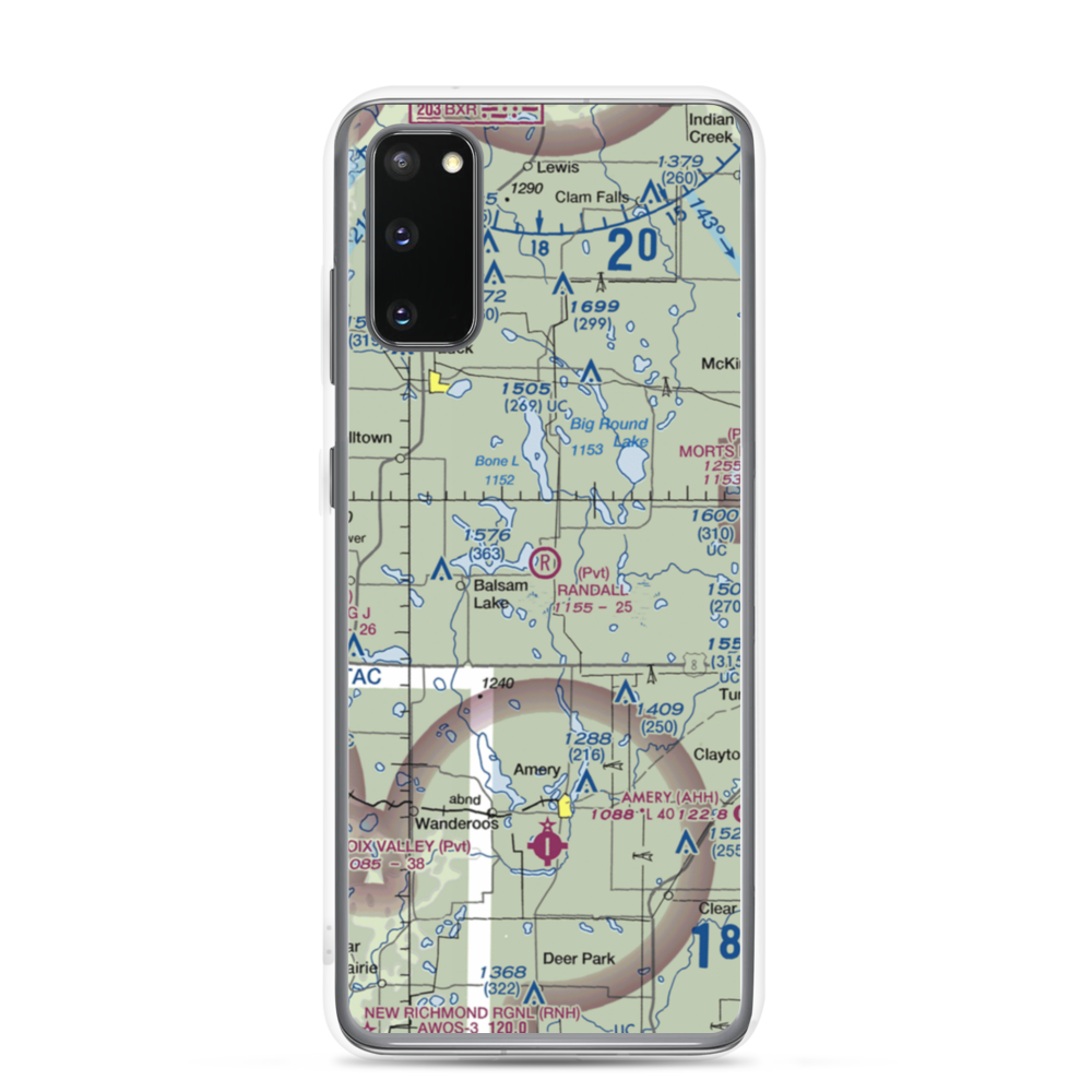 David Randall Airport (4WN5) VFR Sectional Samsung Case Samsung Galaxy S20 model shown