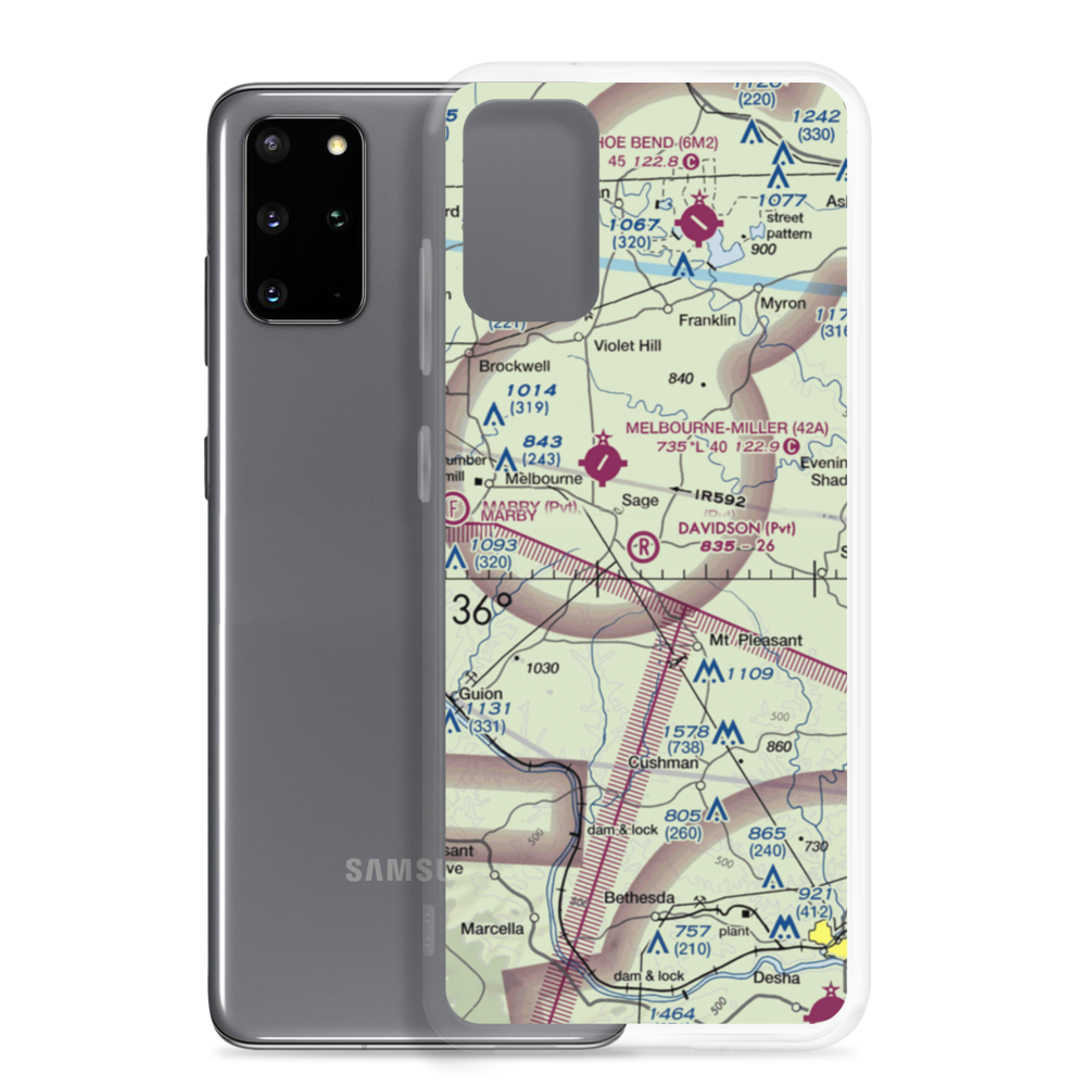 Davidson Field (2AR2) VFR Sectional Samsung Case Samsung Galaxy S20 Plus model shown