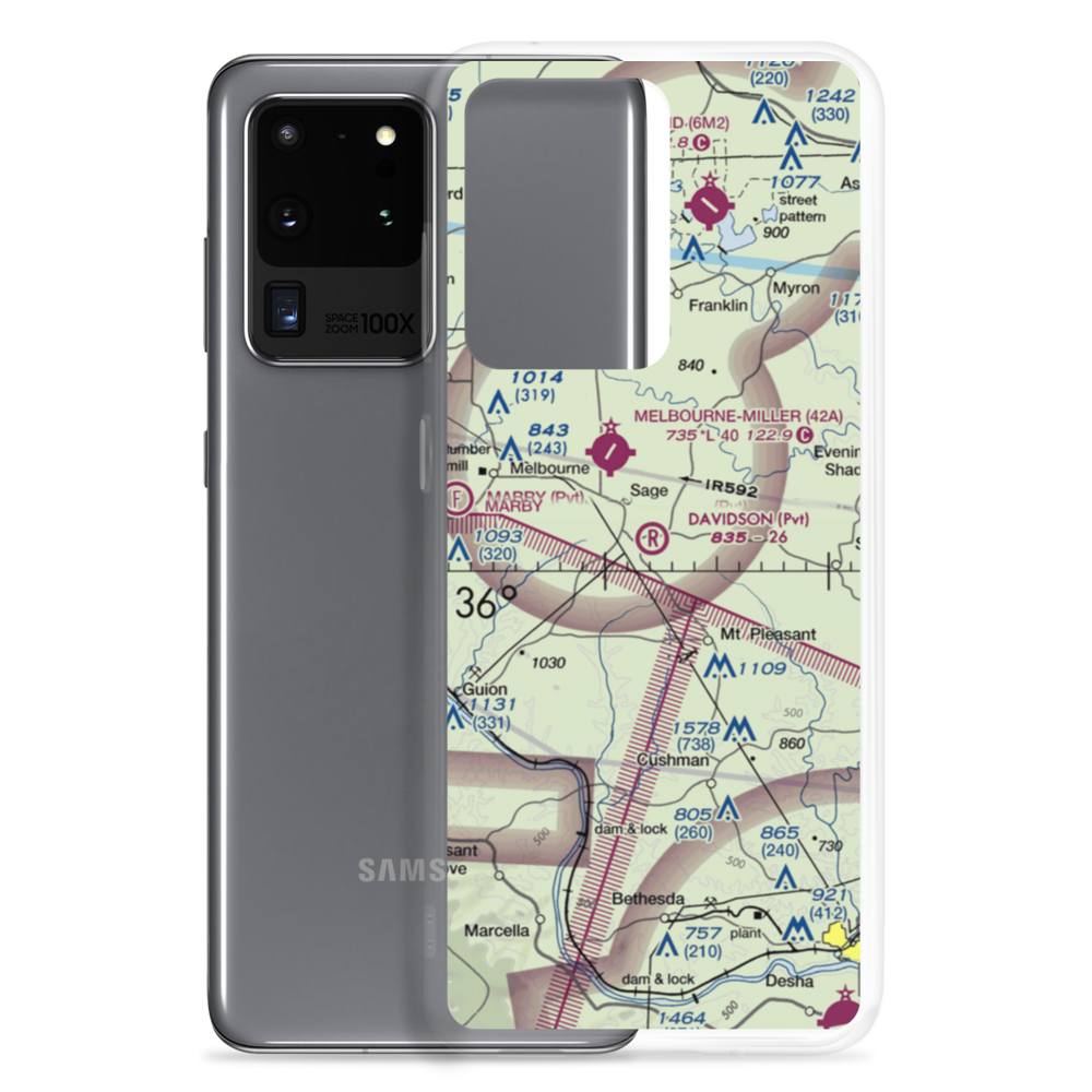 Davidson Field (2AR2) VFR Sectional Samsung Case Samsung Galaxy S20 Ultra model shown
