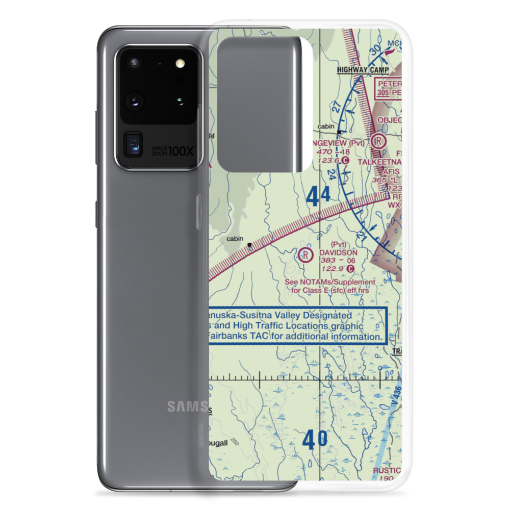 Davidson Strip Airport (45AA) VFR Sectional Samsung Case Samsung Galaxy S20 Ultra model shown