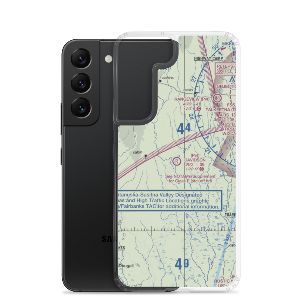 Davidson Strip Airport (45AA) VFR Sectional Samsung Case Samsung Galaxy S22 model shown