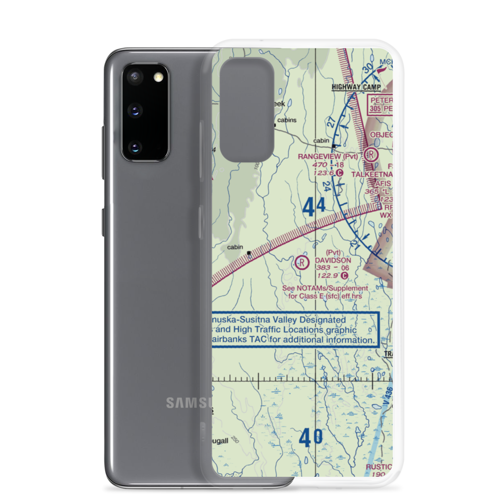 Davidson Strip Airport (45AA) VFR Sectional Samsung Case Samsung Galaxy S20 model shown