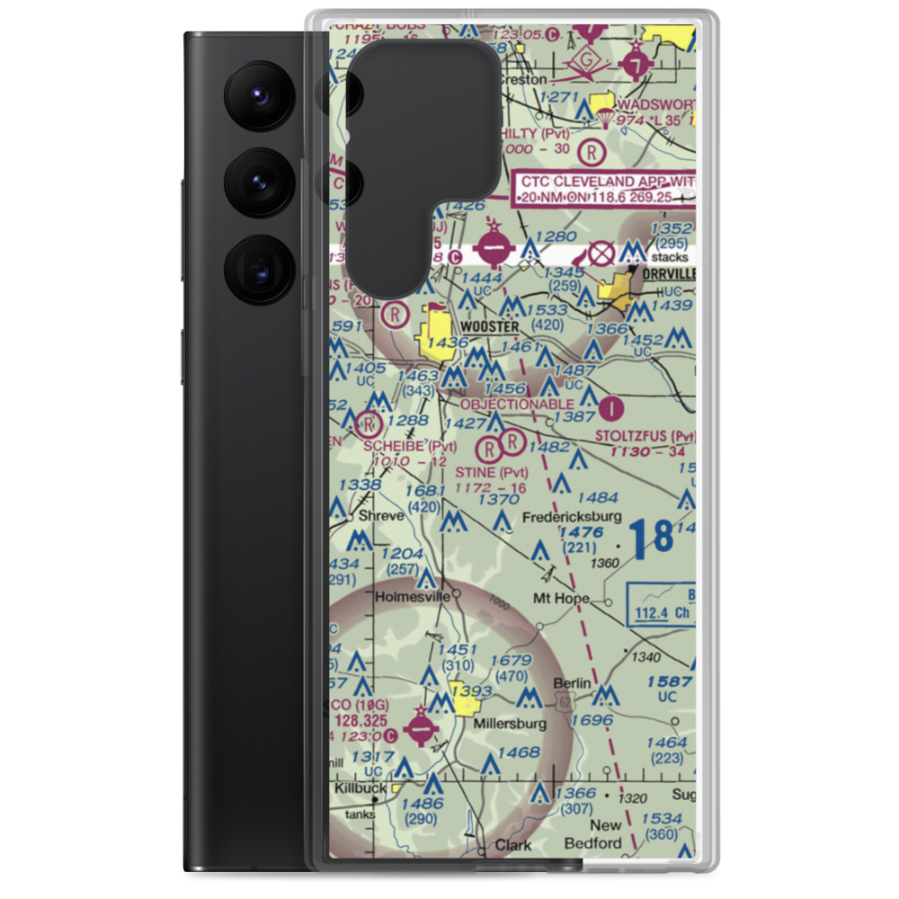 Davies Air Field (OI08) VFR Sectional Samsung Case Samsung Galaxy S22 Ultra model shown