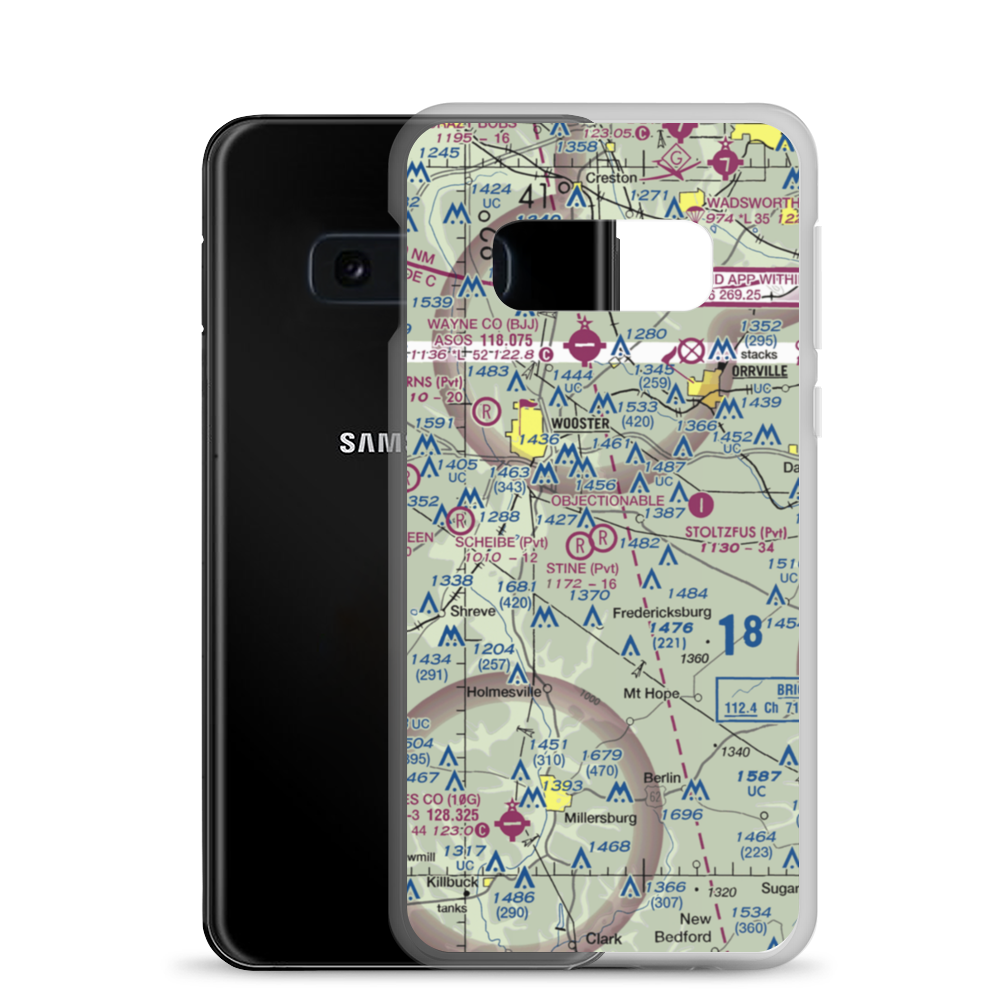 Davies Air Field (OI08) VFR Sectional Samsung Case Samsung Galaxy S10e model shown
