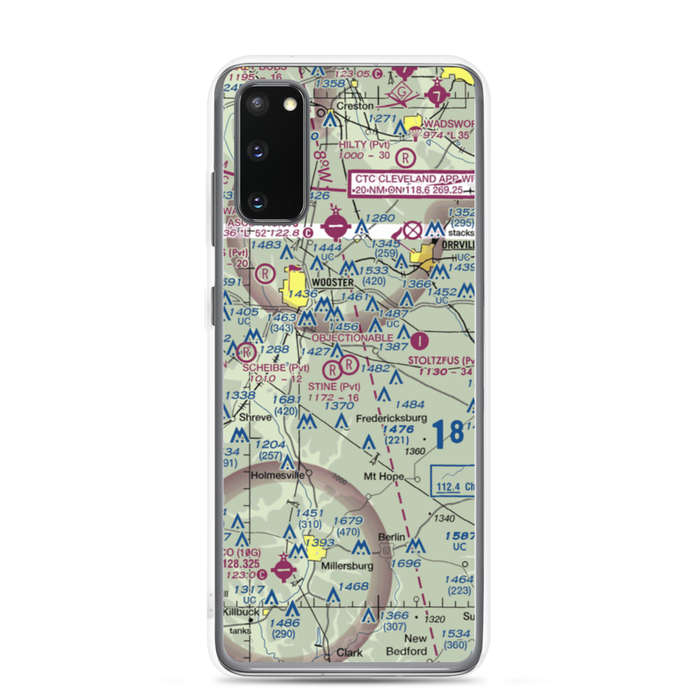 Davies Air Field (OI08) VFR Sectional Samsung Case Samsung Galaxy S20 model shown