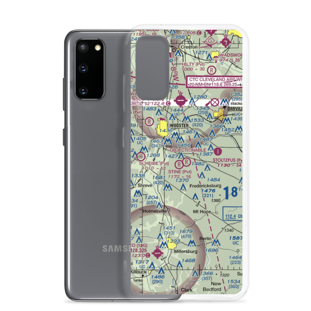 Davies Air Field (OI08) VFR Sectional Samsung Case Samsung Galaxy S20 model shown